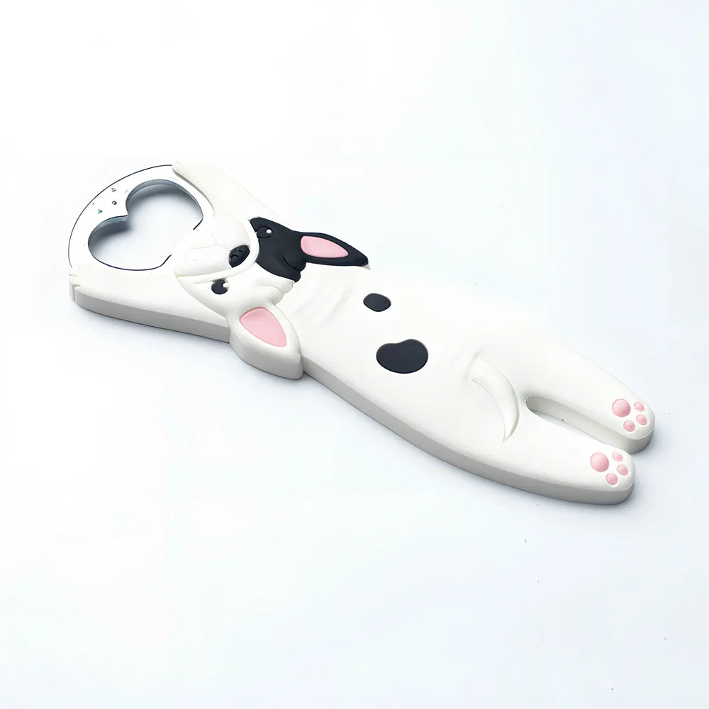 Animal-shaped bottle opener with alloy construction measuring 135mm long by 50mm wide