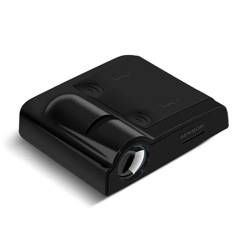 Car decorative projection radium lamp in black or beige with 6.5cm x 6.3cm ABS plastic construction
