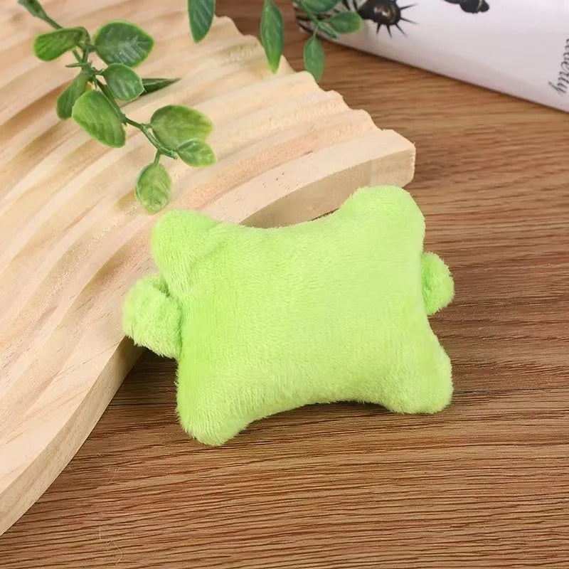 Plush polyester wrist protector mouse pad pillow in blue, green or pink colours