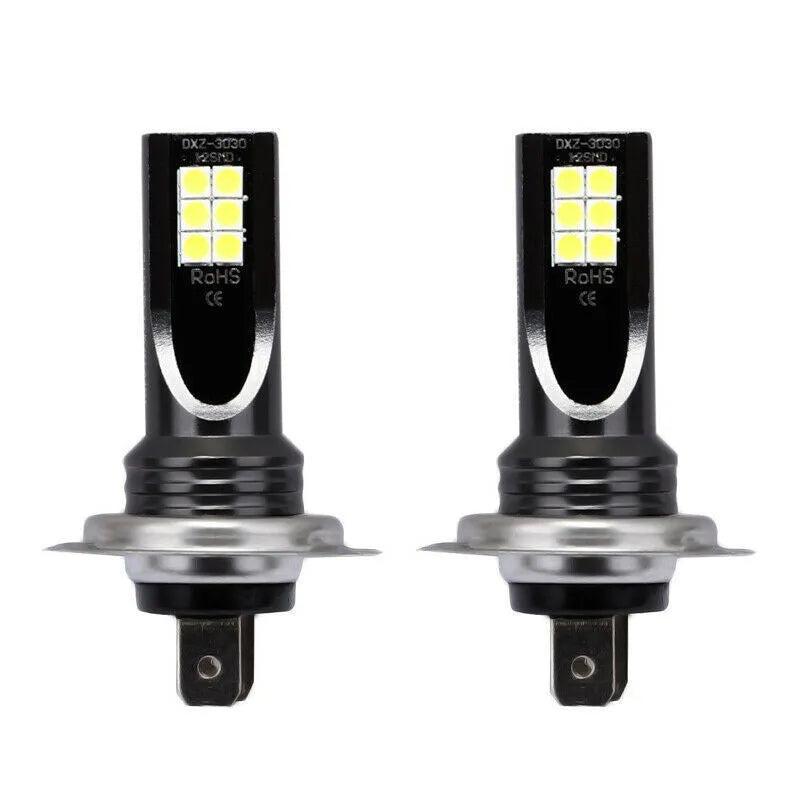 H7 LED fog light with aluminium housing and 12 SMD 3030 beads for 1200LM automotive lighting