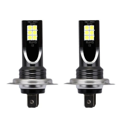 H7 LED fog light with aluminium housing and 12 SMD 3030 beads for 1200LM automotive lighting