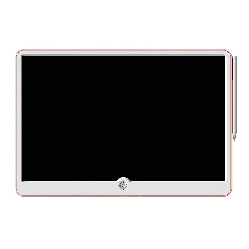 19-inch LCD children's drawing board with rechargeable battery in blue and white colour