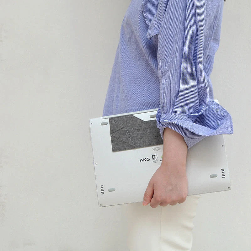 Invisible Adjustable Laptop Stand Holder with ergonomic 17-degree inclination