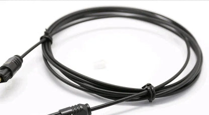 OD2.2 slim optical digital audio cable with Toslink connectors for home cinema and hi-fi systems.