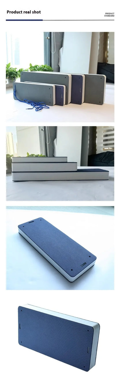 Blue EVA foam boat bumper fender showing size and textured surface.