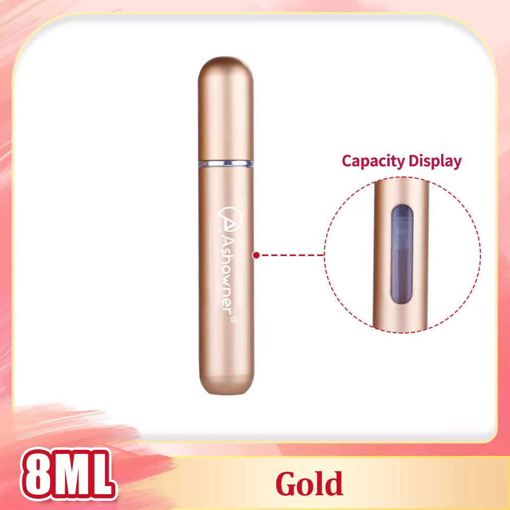 Mini Portable Perfume Bottle Spray in various colors and sizes for on-the-go fragrance
