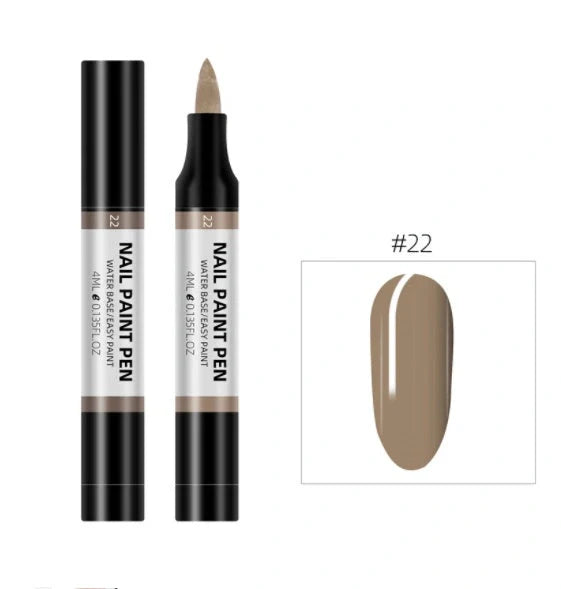 24 color water-based nail polish painting pen for 3D nail art designs