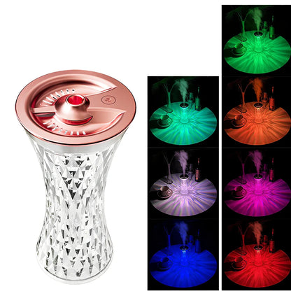 Wild Waist desktop humidifier with 270mL tank, romantic atmosphere lamp, ABS shell 86x86x193mm, USB powered, 315g