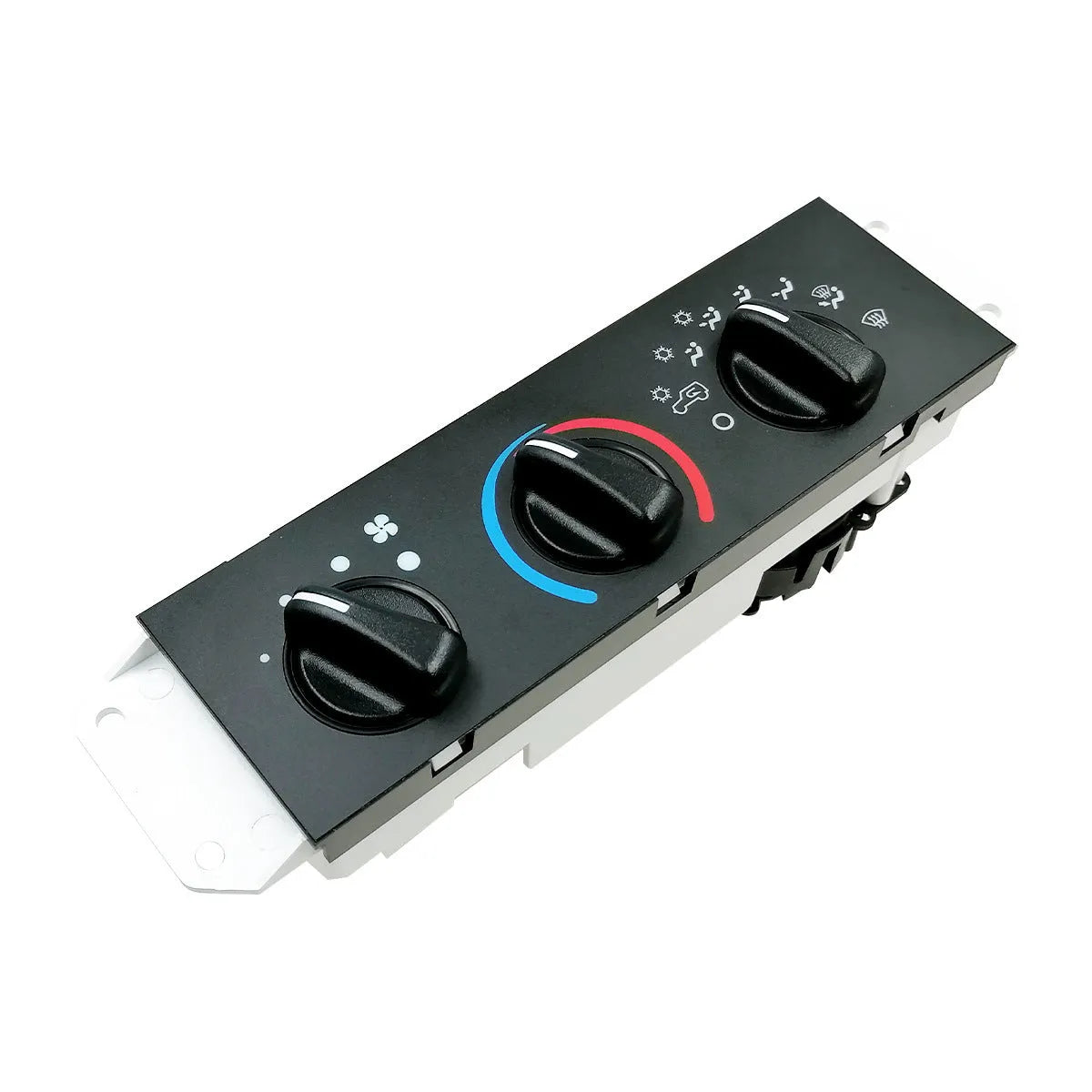 Black Jeep Wrangler air conditioning control switch panel for 2005-2006 models, OE 55056558AA