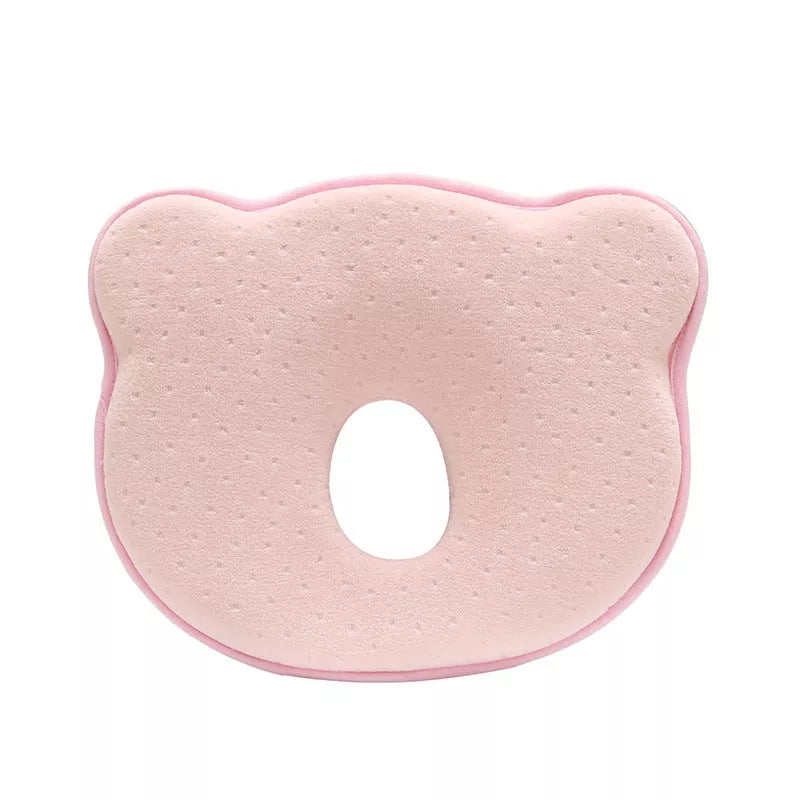 Newborn anti-roll pillow in heart shape for flat head prevention, 21*19*3cm