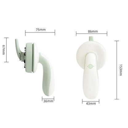 Mini desktop vacuum cleaner in pink, green, blue, and gray for dust removal