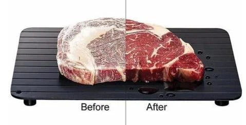 Rapid Food Defrosting Tray - Quickly Thaw Frozen Meats, Vegetables, and More Without Microwaves