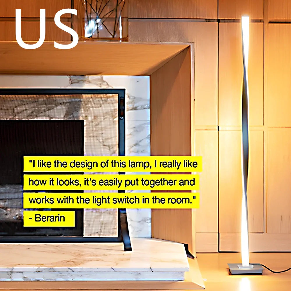 Corner floor lamp with aluminium alloy shade measuring 140cm height and 40cm diameter