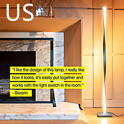 Corner floor lamp with aluminium alloy shade measuring 140cm height and 40cm diameter