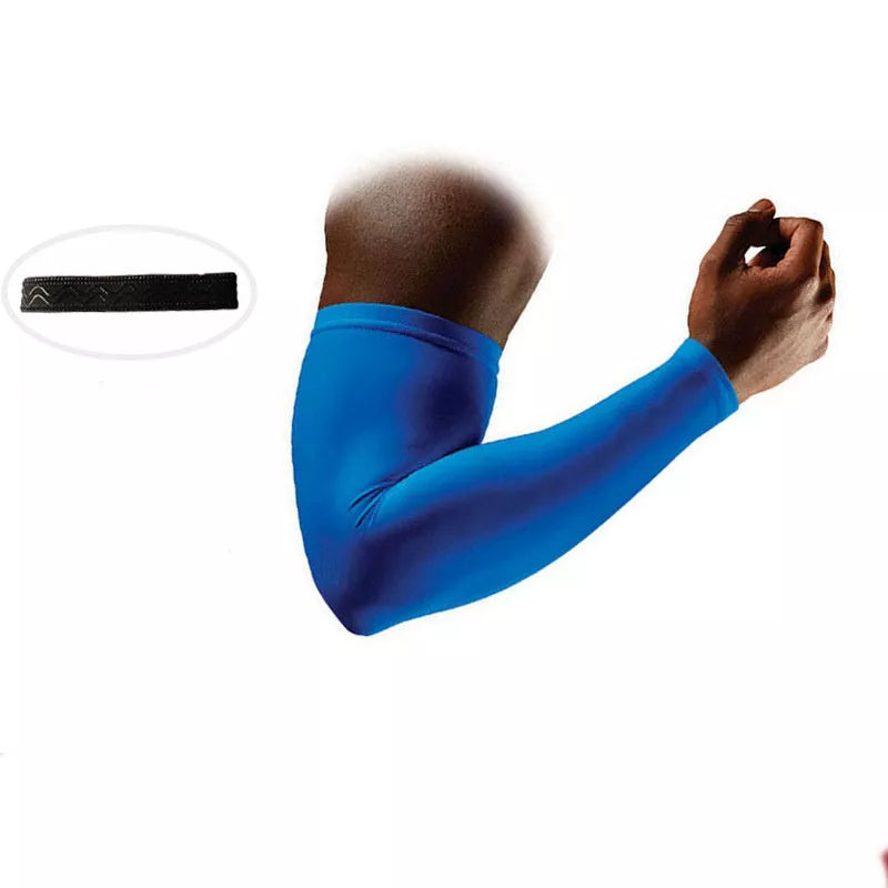 Outdoor Fitness Thin Breathable Riding Sunscreen Climbing Sleeve in blue, white, black, and red