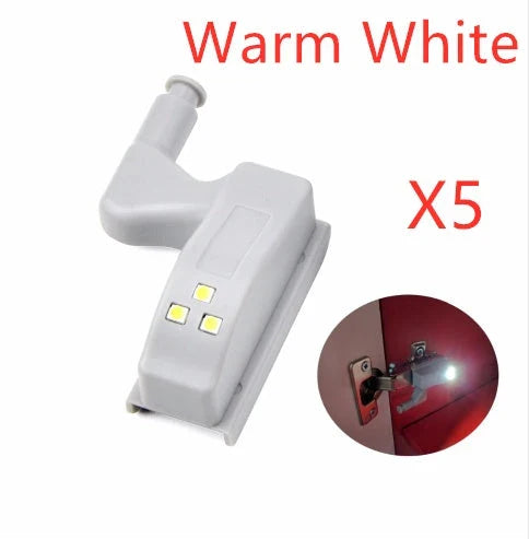 Sensor-activated LED cabinet lights for convenient, hands-free illumination of storage spaces