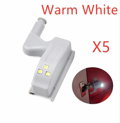 Sensor-activated LED cabinet lights for convenient, hands-free illumination of storage spaces