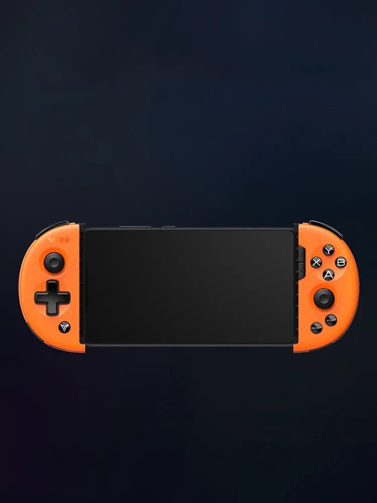 Feizhi Wee 2T USB wired mobile game controller in Midnight Blue colour on a table.