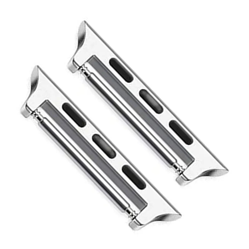 Stainless steel Apple Watch strap connector in five colours, 14mm to 24mm lug widths