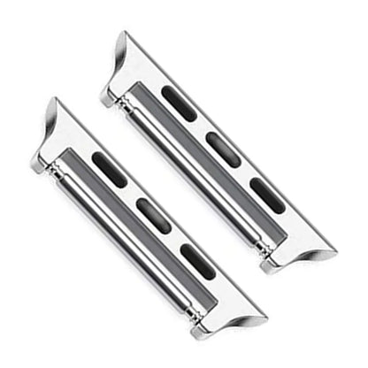 Stainless steel Apple Watch strap connector in five colours, 14mm to 24mm lug widths