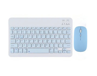 A wireless Bluetooth keyboard for tablets and PCs in a choice of colours including white, green, and pink.