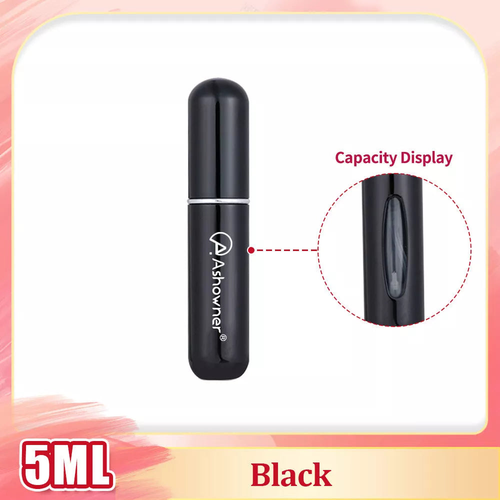 Mini Portable Perfume Bottle Spray in various colors and sizes for on-the-go fragrance