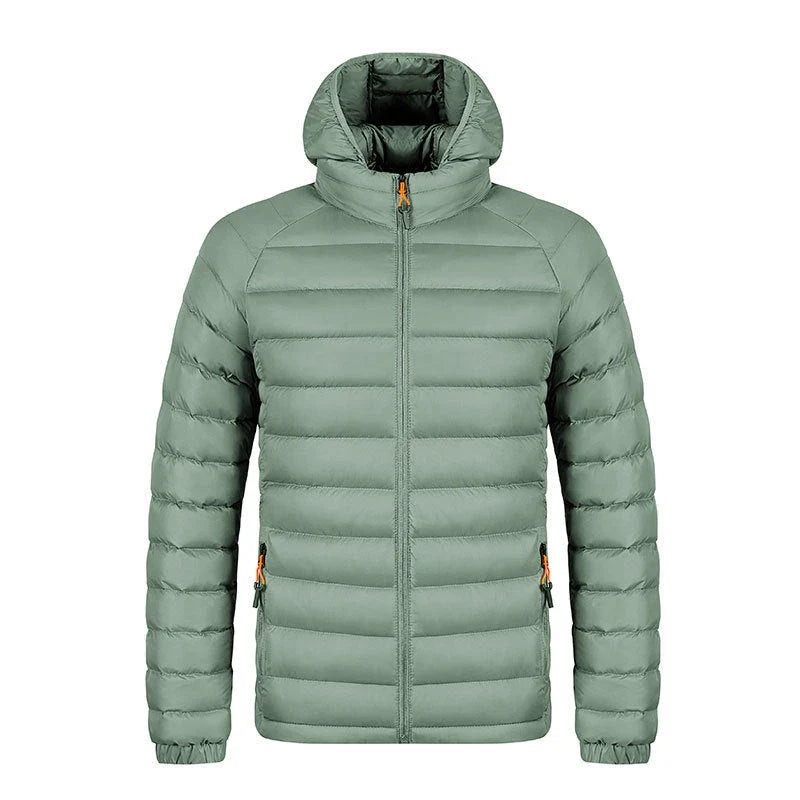 Stylish lightweight hooded jacket for men in various colors and sizes