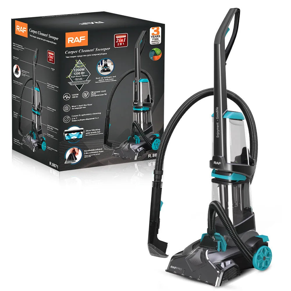 R8671 colour mechanical two-in-one floor cleaner with 1200W power rating