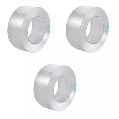 Transparent nano tape with strong adhesive, washable and reusable for various applications