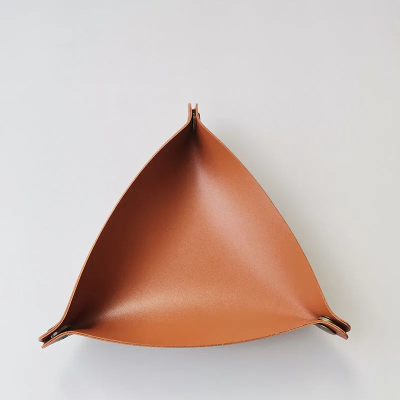 PU leather open-top storage box for jewellery and accessories, available in six colours and two sizes