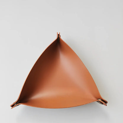 Open-top leather jewellery storage box in six colours with 25cm and 17cm size options