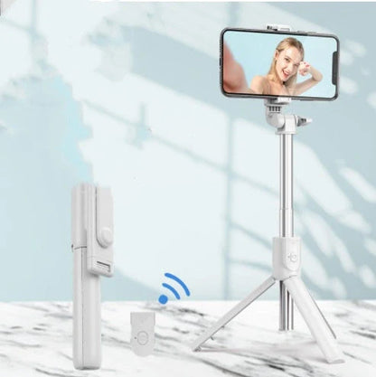 Universal Bluetooth Selfie Stick with Tripod and Remote Control for iPhone