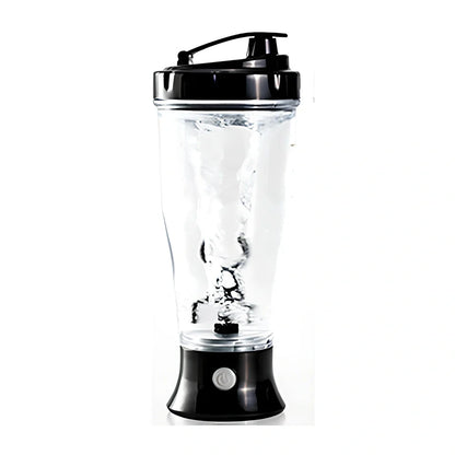 Mini automatic protein powder electric mixing cup in black, green, white, or orange colours