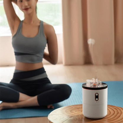Volcanic Aroma Diffuser with Jellyfish-Inspired Design, Dispersing Essential Oil Fragrance and Emitting Soothing Night Light