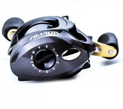 Luya Magnetic Metal Fishing Reel with all-copper transmission gear and stainless steel bearings