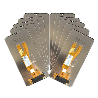 Samsung A03 Core mobile phone LCD screen assembly replacement part showing framed and frameless options