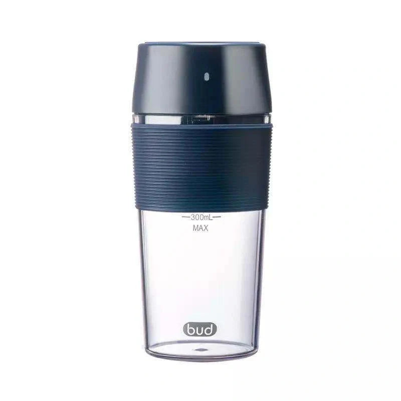 Wireless Charging Portable Mini Juicer Cup in pink and blue, 400mL capacity