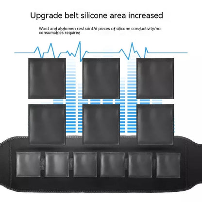 EMS Fitness Belt with silicone waistband for waist toning and muscle stimulation