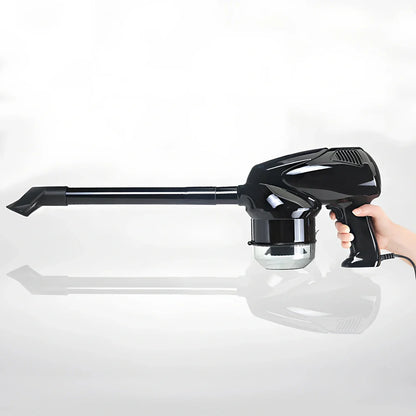 Hand-held vacuum cleaner with cigarette lighter plug for vehicle and household cleaning