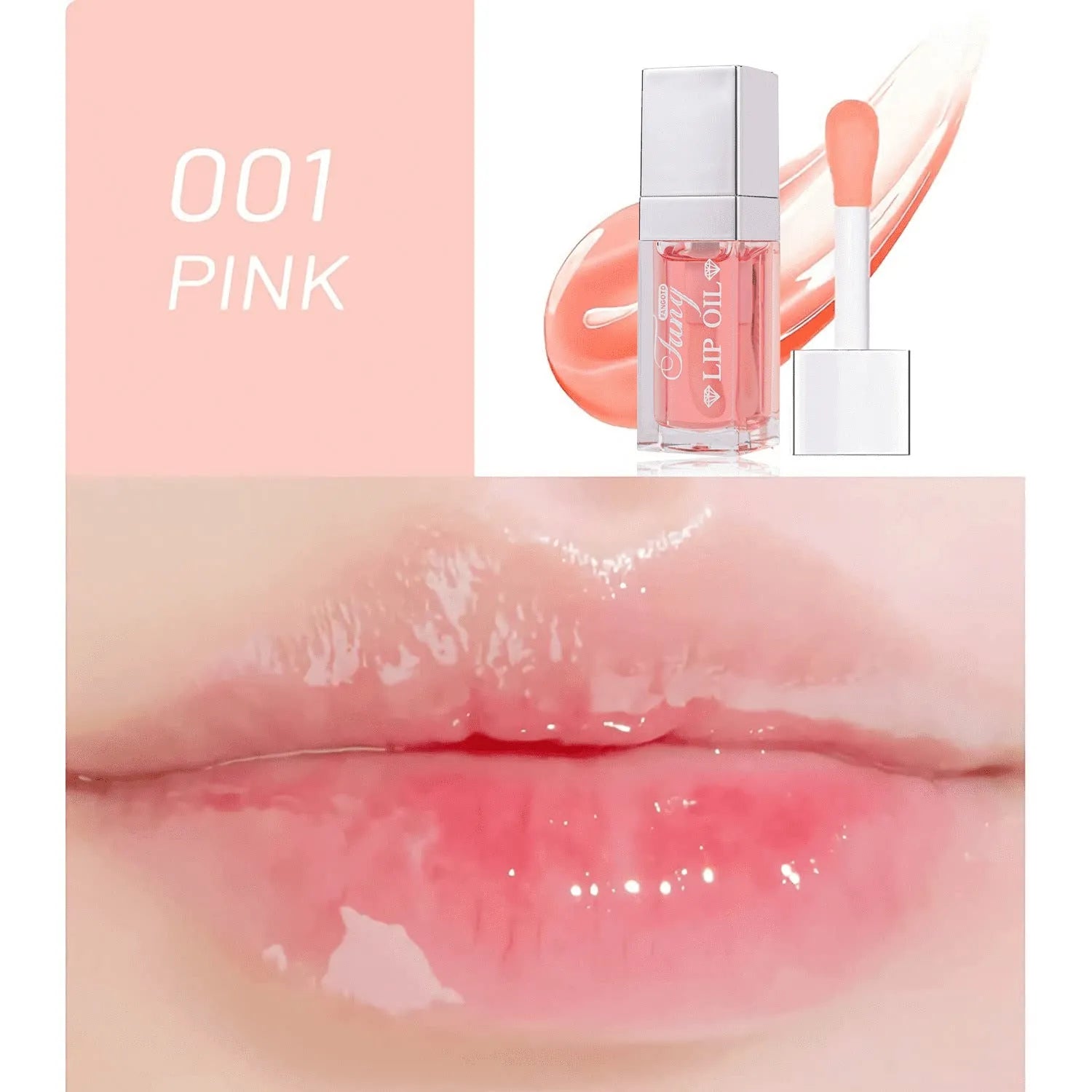 Bright lip gloss mint lipstick in five colour shades with moisturising and repairing effects
