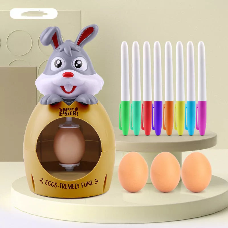 Easter egg decoration kit for kids with sound and light features, safe and non-toxic