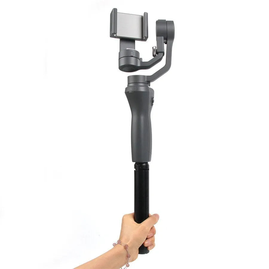 Black aluminium tripod stabilizer for Apple iPhone mobile phones