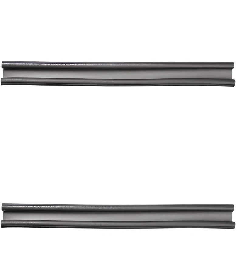 White flexible door bottom sealing strip measuring 21x15x6.5cm for noise reduction