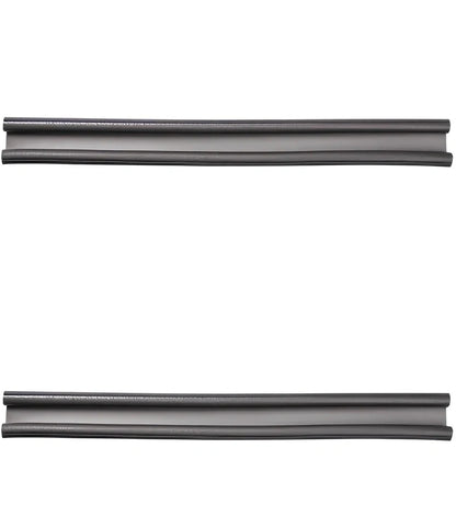 White flexible door bottom sealing strip measuring 21x15x6.5cm for noise reduction