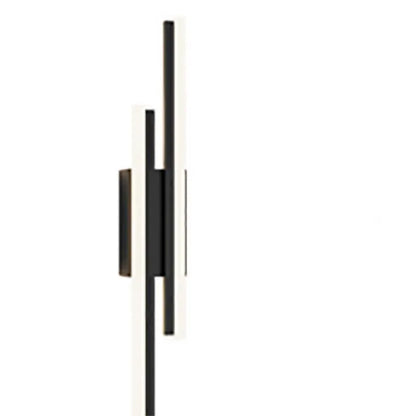 Scandinavian minimalist LED wall light with acrylic shade and adjustable arm in black or gold finish.