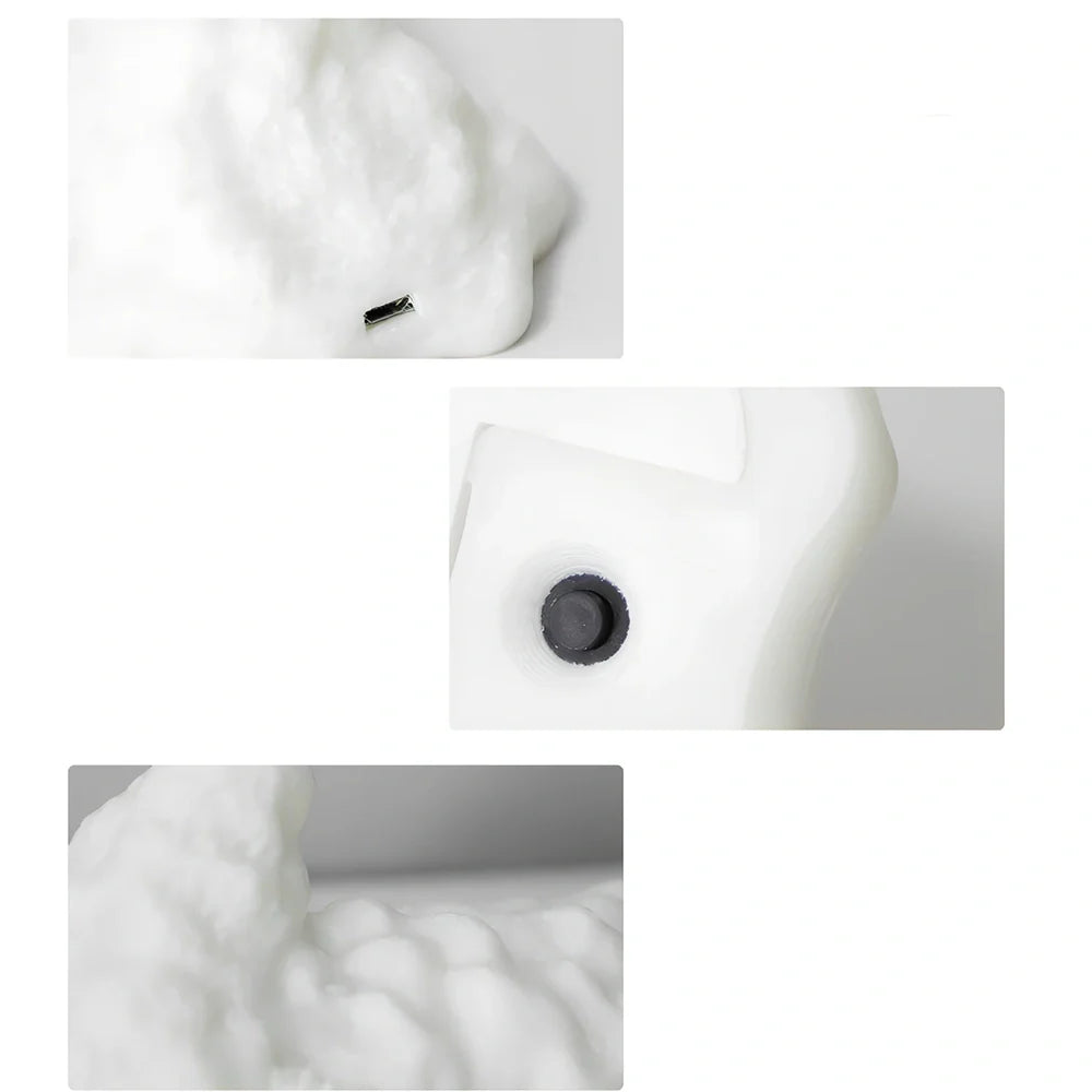 3D printed dragon LED night light with blue colour and fire-breathing illumination effect