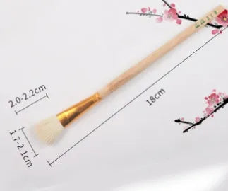 Wool brush painting pen with soft head for ceramic tracing and painting