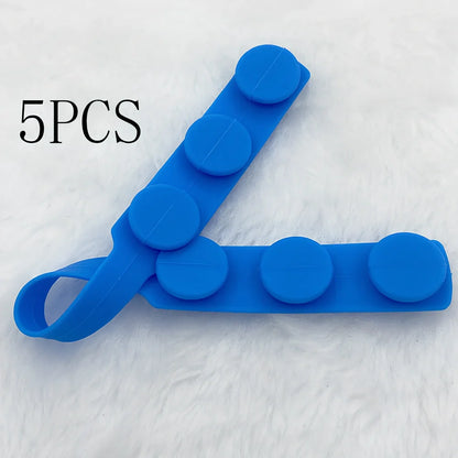 Silicone mask extension strap showing 1.5cm width and colour options including transparent