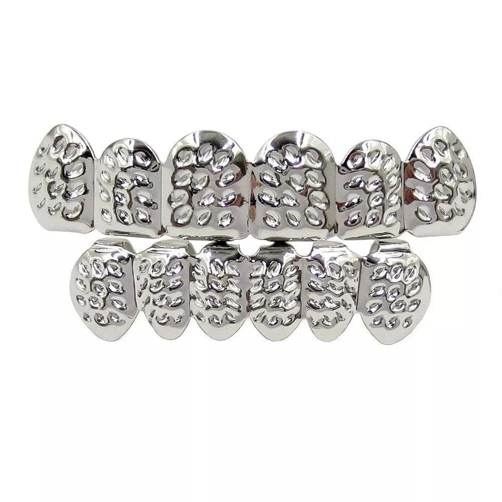 Halloween Prom Gold Braces Spike Dress Up Accessories in various finishes