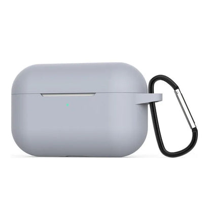 Silicone protective cover for AirPods Pro headphones in multiple colour options showing shock absorption design